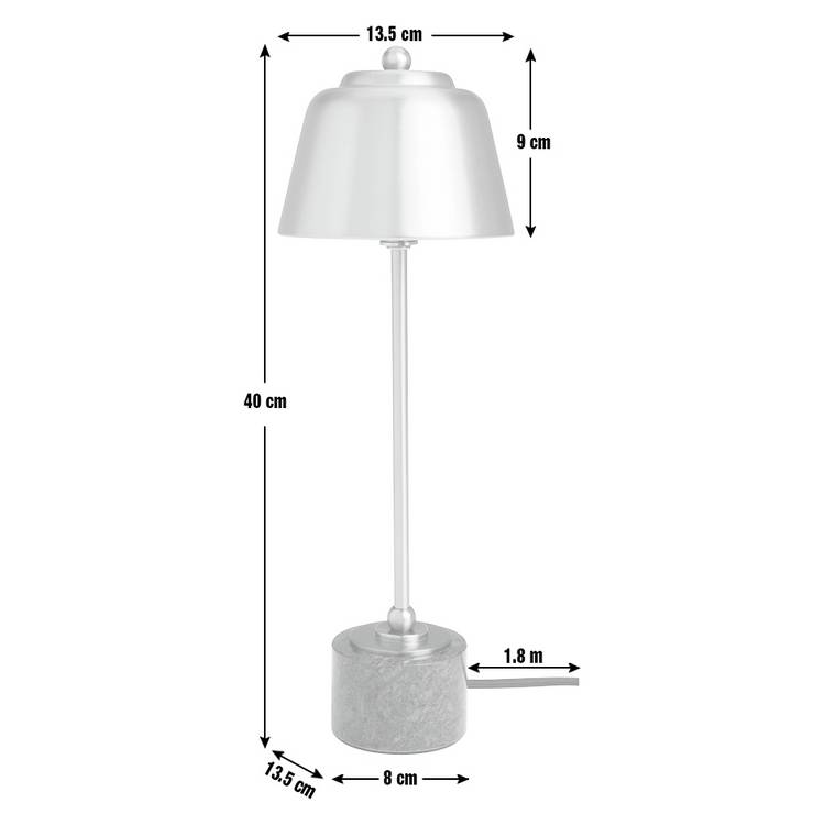Habitat slim library marble table lamp, UK version