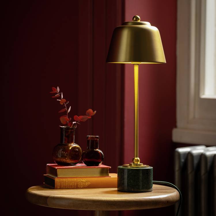 Habitat slim library marble table lamp, UK version