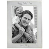 Personalised silver plated photo frame 6x4 - British product