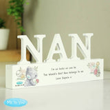 Me To You personalised wooden NAN ornament - British product