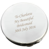 Argos Personalised Silver Round Compact Mirror 5.7cm- Buy online at McGrocer