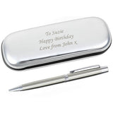 Argos Personalised Chrome Plated Ballpoint Pen and Box Set- Buy online at McGrocer