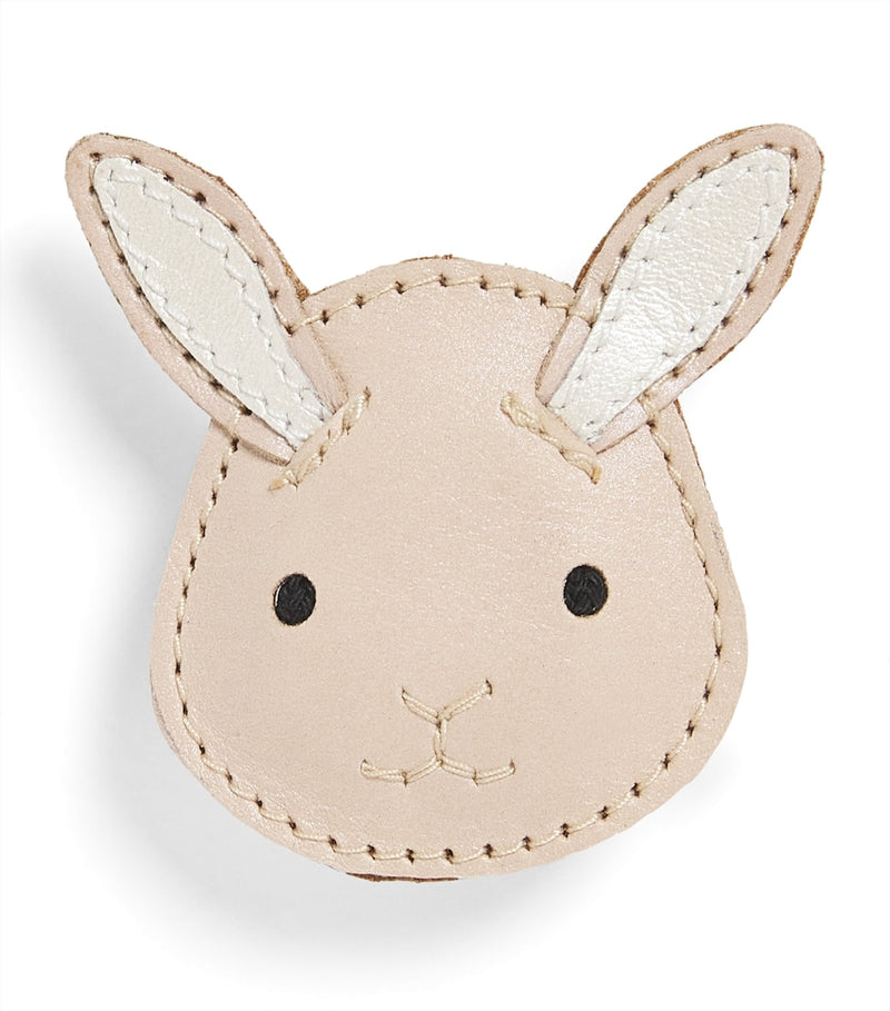 Donsje leather bunny hair clip - British product