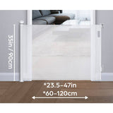Dreambaby retractable gate white 60-140cm, imported from the UK