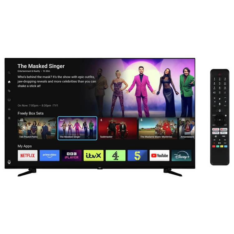 Bush 58 inch 4K UHD Smart TV 58UT24SB - British brand