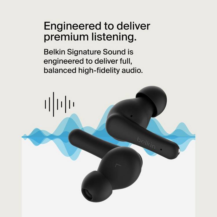 Belkin SoundForm Rhythm true wireless earbuds - British product