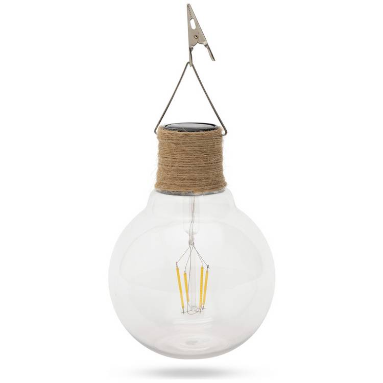 Habitat solar lightbulbs warm white 4-pack imported from the UK
