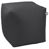 Rucomfy cube bean bag dark grey 38cm, imported from the UK