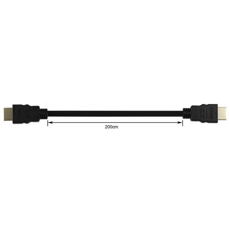 HDMI cable 2m black, imported from the UK