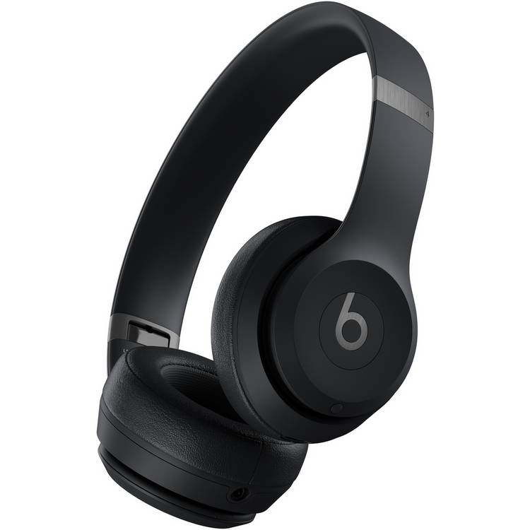 Beats Solo 4 true wireless headphones in matt black, imported from the UK