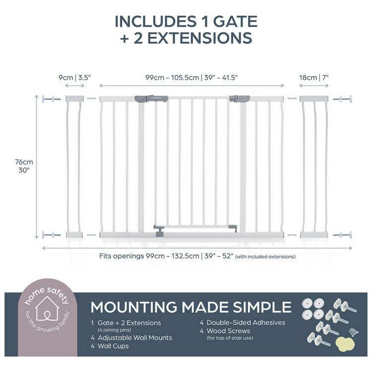 Dreambaby Ava X-Wide safety gate 99-132.5cm (British brand)