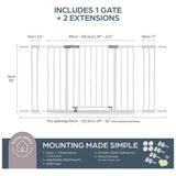 Dreambaby Ava X-Wide safety gate 99-132.5cm (British brand)