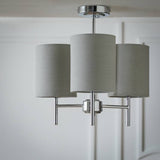 Argos Argos Home Candelabra Steel 3 Light Ceiling Light - Grey (H36 x D40cm)- Buy online at McGrocer