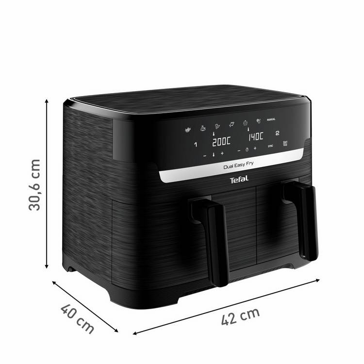 Tefal dual air fryer EY901N40 8.3L - British product
