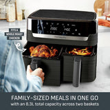 Tefal dual air fryer EY901N40 8.3L - British product