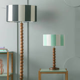 Habitat Bobbin floor lamp base walnut mango wood (British brand)