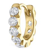 Harrods Maria Tash Yellow Gold Invisible Set Large Diamond Eternity Hoop Earring 8mm- Buy online at McGrocer
