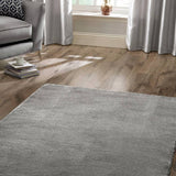 Argos Homemaker Relay Plain Grey Short Pile Rug 100x145cm- Buy online at McGrocer
