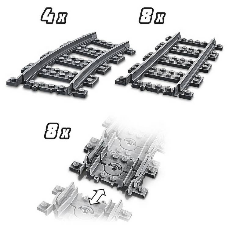 LEGO City Tracks 20-piece set 60205 (British brand)