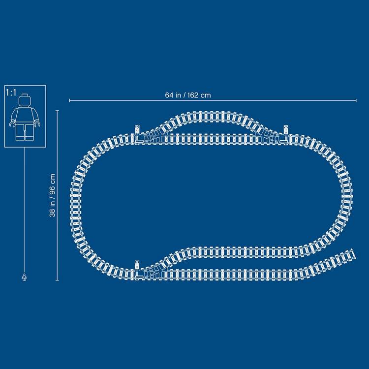 LEGO City Tracks 20-piece set 60205 (British brand)