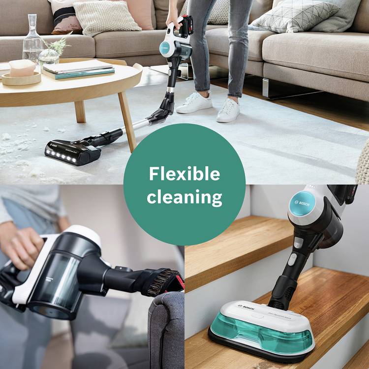 Bosch Unlimited 7 Aqua 2in1 cordless vacuum cleaner mop, UK version