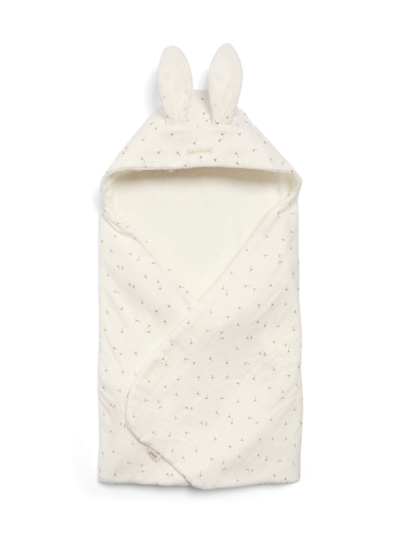 Mamas & Papas cream hooded towel 78x78 cm, imported from the UK