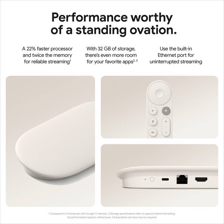 Google TV Streamer 4K device, imported from the UK