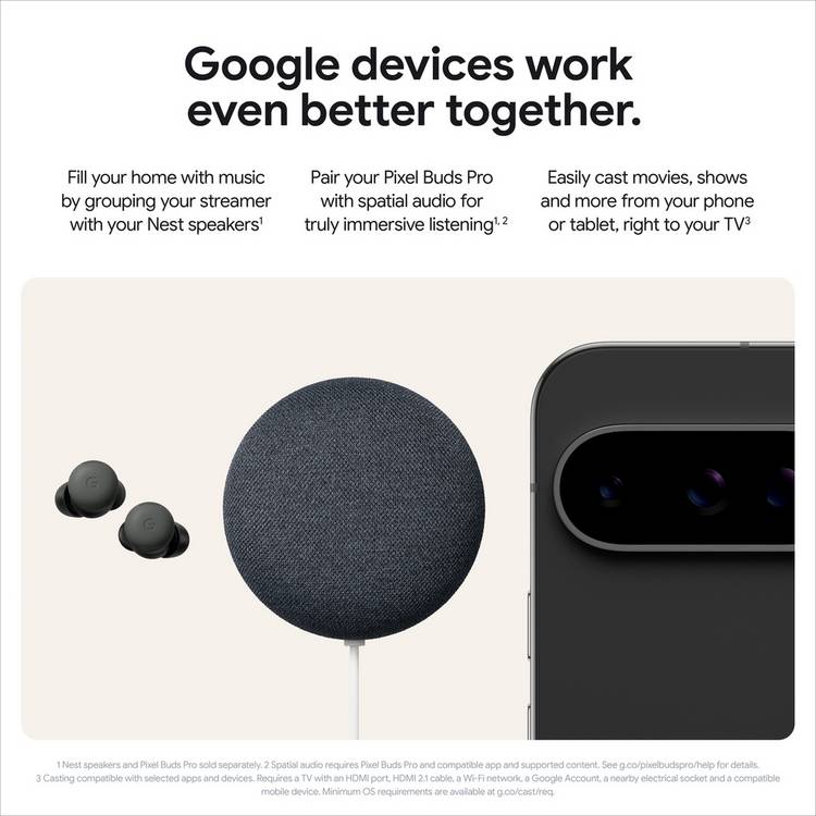Google TV Streamer 4K device, imported from the UK