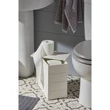 Argos Home white wooden toilet roll holder storage cupboard, UK version