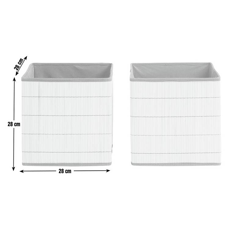 Habitat bamboo storage boxes set of 2 natural, imported from the UK