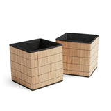 Habitat bamboo storage boxes set of 2 natural, imported from the UK
