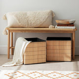 Habitat bamboo storage boxes set of 2 natural, imported from the UK