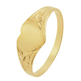 Argos Revere 9ct Gold Heart Signet Kids Ring Size D- Buy online at McGrocer