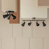 Argos Home matte black steel 3-light spotlight plate (British brand)
