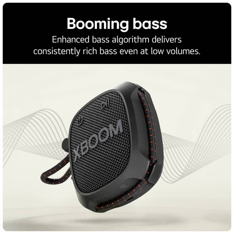 LG XBOOM Go XG2 portable Bluetooth speaker black - British product