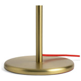 Habitat Hub table lamp with brass base and glass shade, UK version