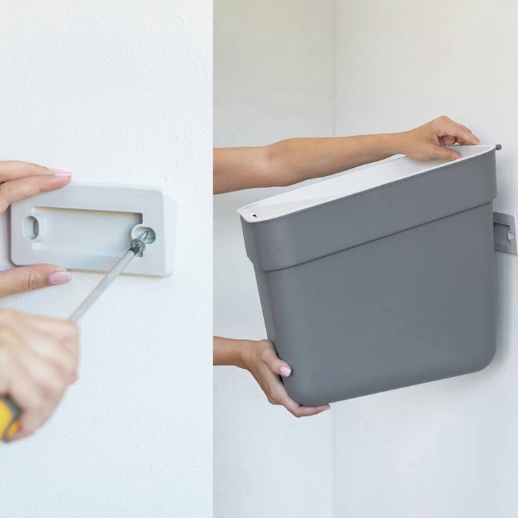 Curver 20L recycling bin grey (British brand)