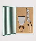 Harrods cheese knife set with olivewood handles - British product