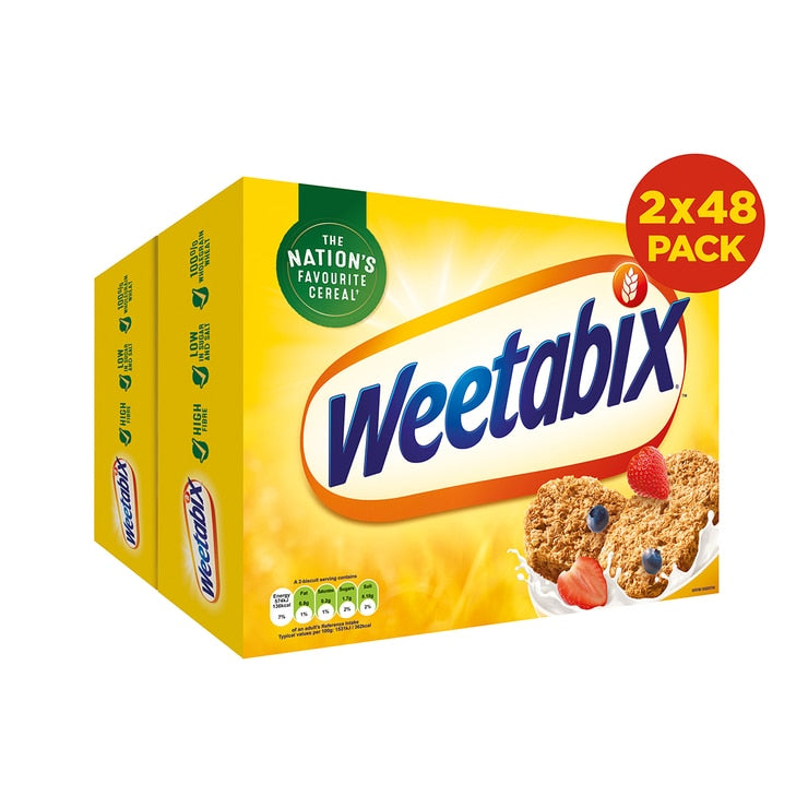 Weetabix wholegrain wheat biscuits 2 x 48 pack (British brand)