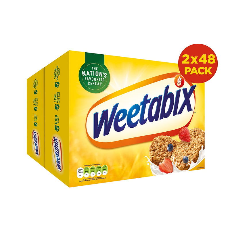 Weetabix wholegrain wheat biscuits 2 x 48 pack (British brand)