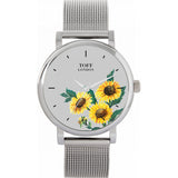 Superdrug Toff London Grey Ladies Yellow Sunflower Flower Watch- Buy online at McGrocer
