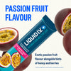 Liquid I.V. passion fruit electrolyte powder sachets 3-pack, imported from the UK