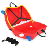Trunki Frank Firetruck ride-on suitcase red, imported from the UK