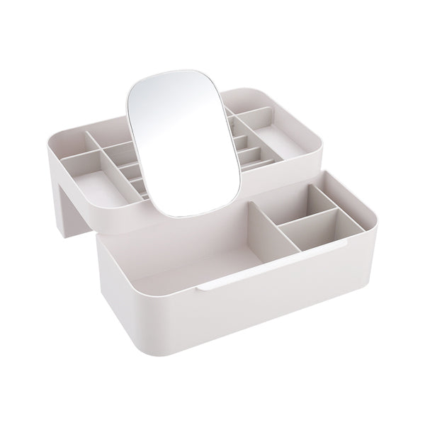 Livingandhome Makeup Organizer with Mirror, UK version