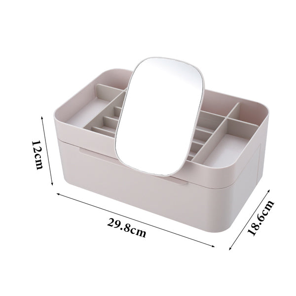 Livingandhome Makeup Organizer with Mirror, UK version
