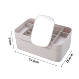 Livingandhome Makeup Organizer with Mirror, UK version