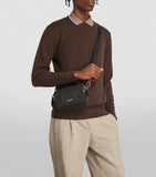 Giorgio Armani mini crossbody bag recycled nylon leather trim (British brand)