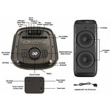 Acoustic Solutions K120 Bluetooth party speaker 120W, UK version