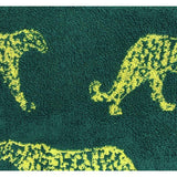 furn hand towel leopard pattern teal green 85x50cm, UK version