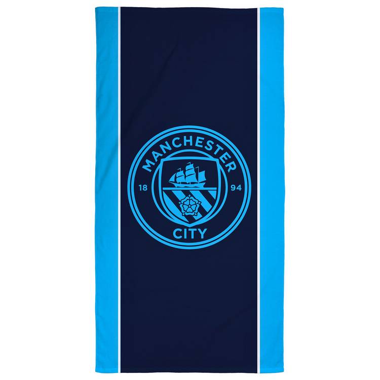 Manchester City beach towel blue 150x75cm (British brand)